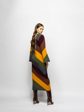 Paula Curie Multi Stripes Knitted Cut-Out Back Dress