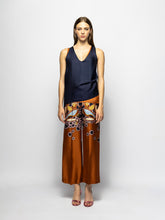 Paula Serena Peacoat Silk Tank Top