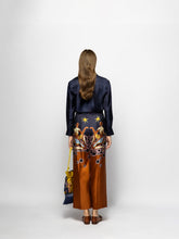 Paula Ametista Peacoat Silk Twill Shirt