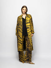 Paula Oliver Tigerstripes Oversized Printed Coat