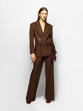 Paula Marys Potting Soil Embroidered Blazer with Feathers