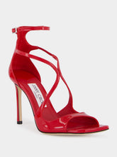 Jimmy Choo Azia 95 Ruby Red Patent Sandals