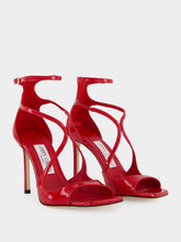 Jimmy Choo Azia 95 Ruby Red Patent Sandals