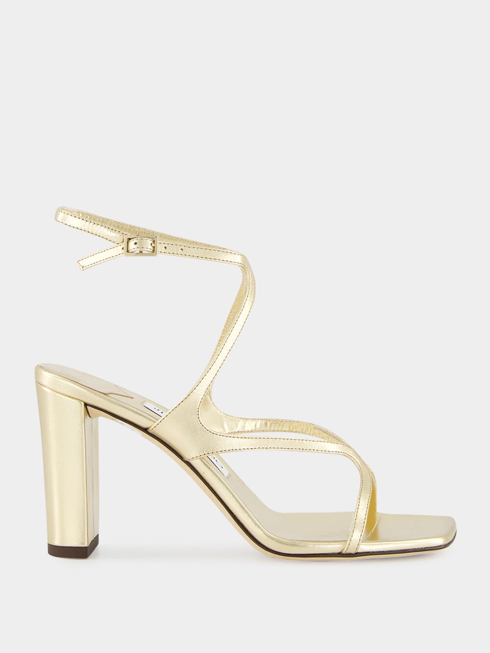 Gold Azie Metallic Nappa Leather Sandals