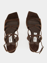 Jimmy Choo Chocolate Suede Azilia Sandals