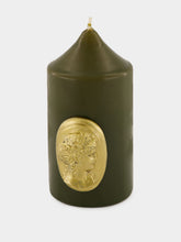 Trudon Khaki The Small Cameo Pillar Candle