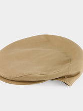 Borsalino Beige Vincenzo Linen Flat Cap