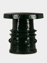 Serax Dark Green Clara 08 Ceramic Side Table