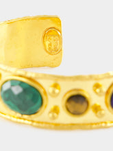 Sylvia Toledano Gold Byzantine Faceted Stone Bracelet