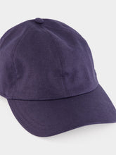 Borsalino Navy Linen Hiker Baseball Cap