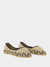 Kashura Black Hand-Crocheted Lace Ballerinas