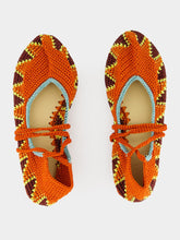Kashura Lobster Orange High Crochet Ballerina
