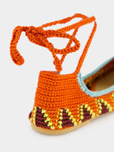 Kashura Lobster Orange High Crochet Ballerina