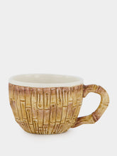 Les Ottomans Bamboo Ceramic Coffee Cup