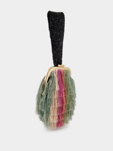 La DoubleJ Striped Embroidery Palazzo Mini Bag