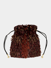 La DoubleJ Brown Embroidered Pochette Dustbag
