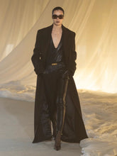 Balmain Black Lambskin Stirrup Trousers