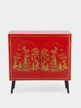 Les Ottomans Red Bamboo Cabinet