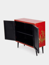 Les Ottomans Red Bamboo Cabinet