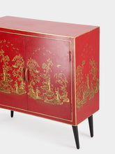 Les Ottomans Red Bamboo Cabinet