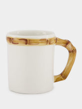 Les Ottomans White Bamboo Ceramic Mug