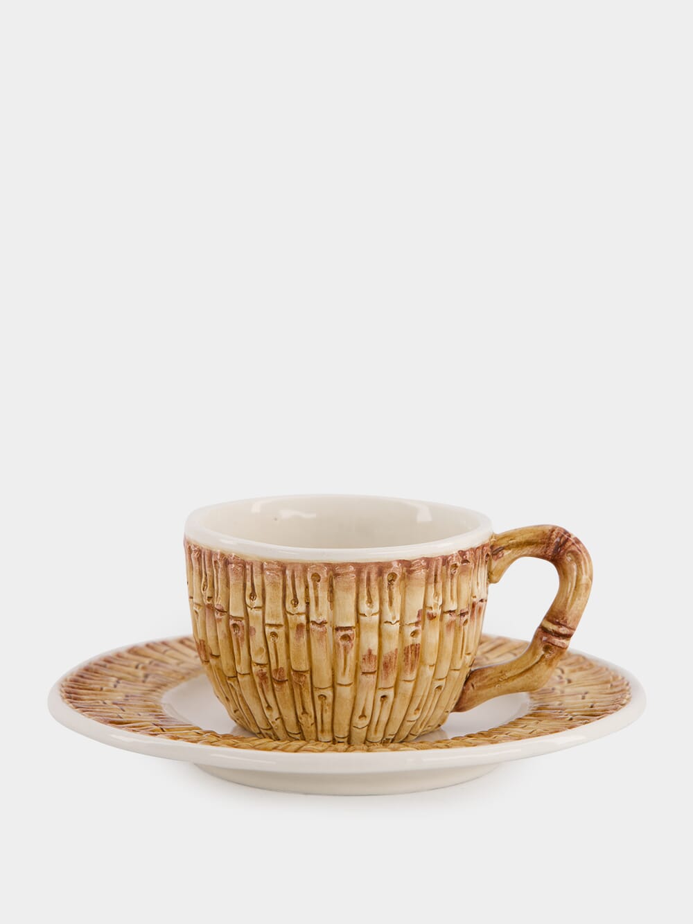 Bamboo Ceramic Tea Cup