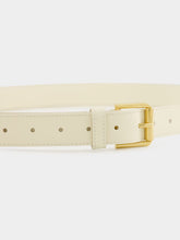 Givenchy Ivory Voyou Shiny Leather Long Belt