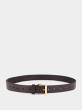 Givenchy Chocolate Brown Voyou Leather Belt