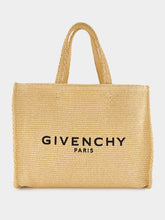 Medium G-Tote Bag in Raffia | PDP - Fashion Clinic