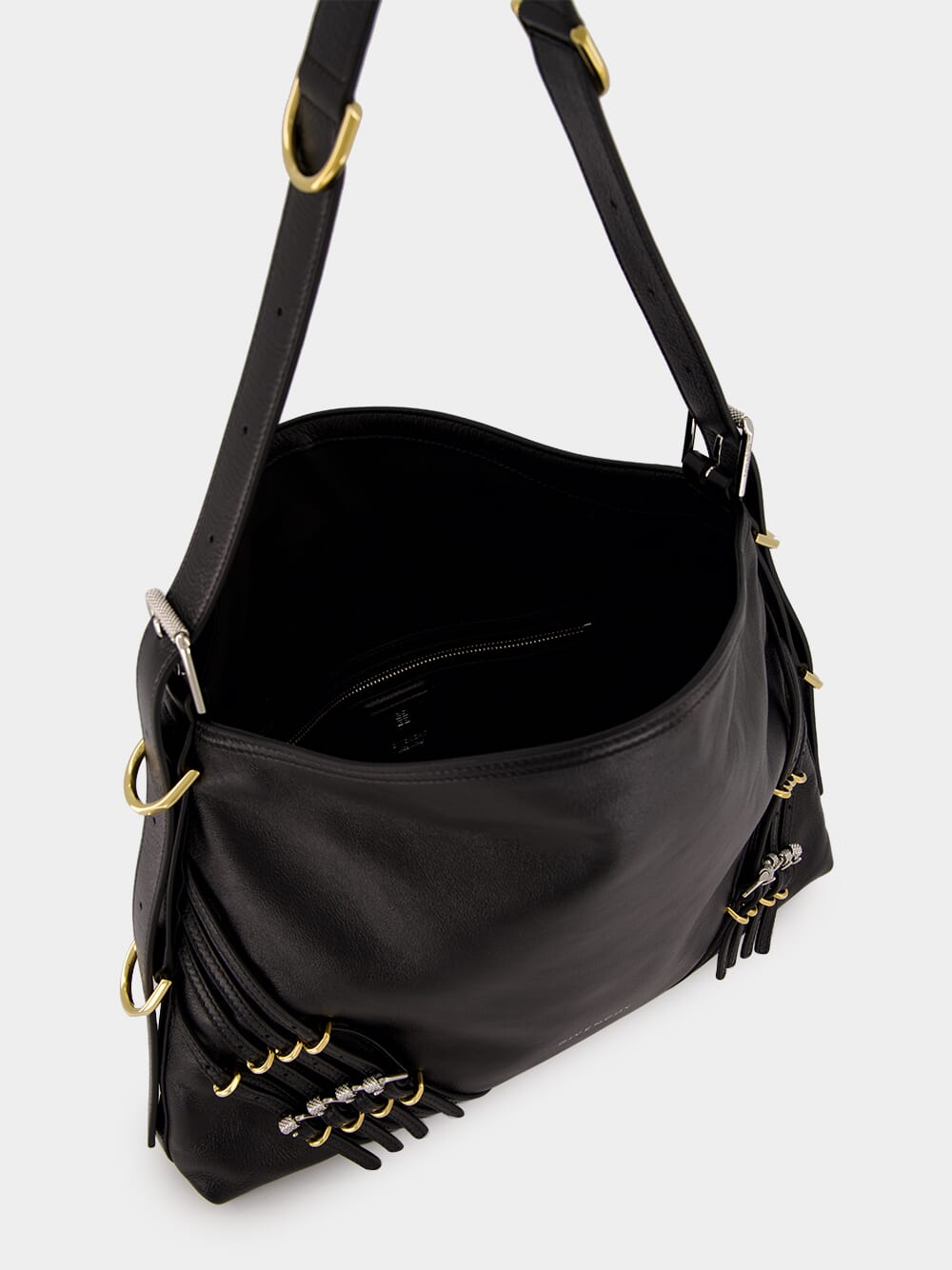 Black Medium Voyou Bag with Buckles