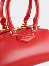 Givenchy Mini Antigona Cube Bag in Vermillon Leather