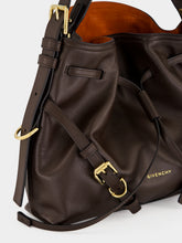 Givenchy Chocolate Small Voyou Bucket Bag in Shiny Leather