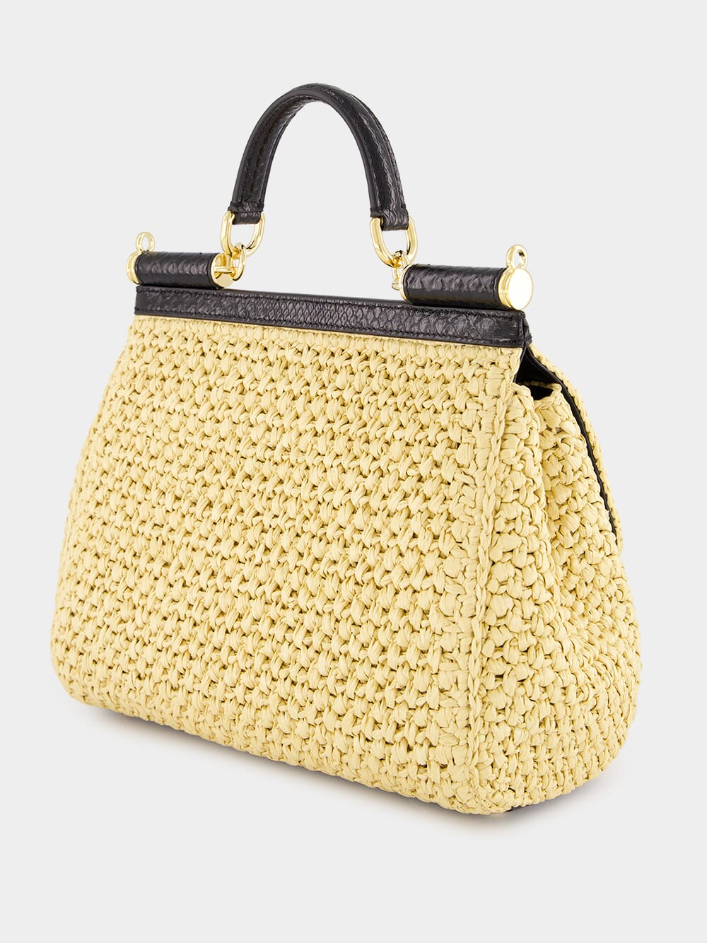 Large Raffia Crochet Sicily Handbag