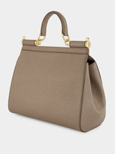 Dolce & Gabbana Beige Large Sicily Calfskin Handbag