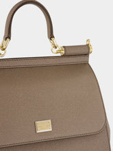 Dolce & Gabbana Beige Large Sicily Calfskin Handbag