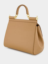 Dolce & Gabbana Brown Large Dauphine Leather Sicily Bag