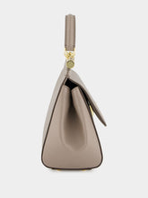 Dolce & Gabbana Taupe Small Dauphine Leather Sicily Bag