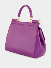 Dolce & Gabbana Violet Medium Sicily Calfskin Bag