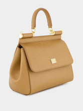 Dolce & Gabbana Caramel Medium Sicily Calfskin Bag