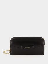 Givenchy Black Antigona Box Leather Wallet on Chain