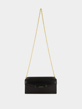 Givenchy Black Antigona Box Leather Wallet on Chain