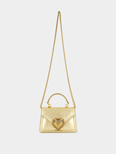 Dolce & Gabbana Devotion Gold Leather Mini Handbag