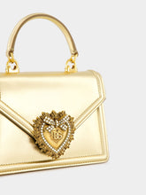 Dolce & Gabbana Devotion Gold Leather Mini Handbag