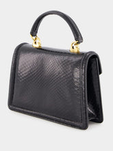 Dolce & Gabbana Python Skin Small Black Devotion Bag