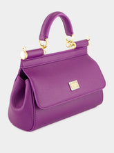 Dolce & Gabbana Violet Small Sicily Calfskin Bag