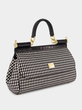 Dolce & Gabbana Black & White Medium Sicily Handbag