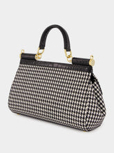 Dolce & Gabbana Black & White Medium Sicily Handbag