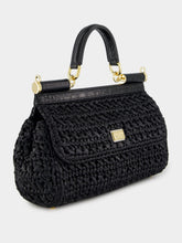 Dolce & Gabbana Black Crochet Sicily Bag