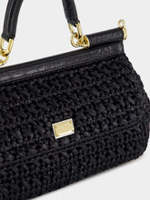 Dolce & Gabbana Black Crochet Sicily Bag