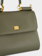 Dolce & Gabbana My Sicily Green Calfskin Handbag
